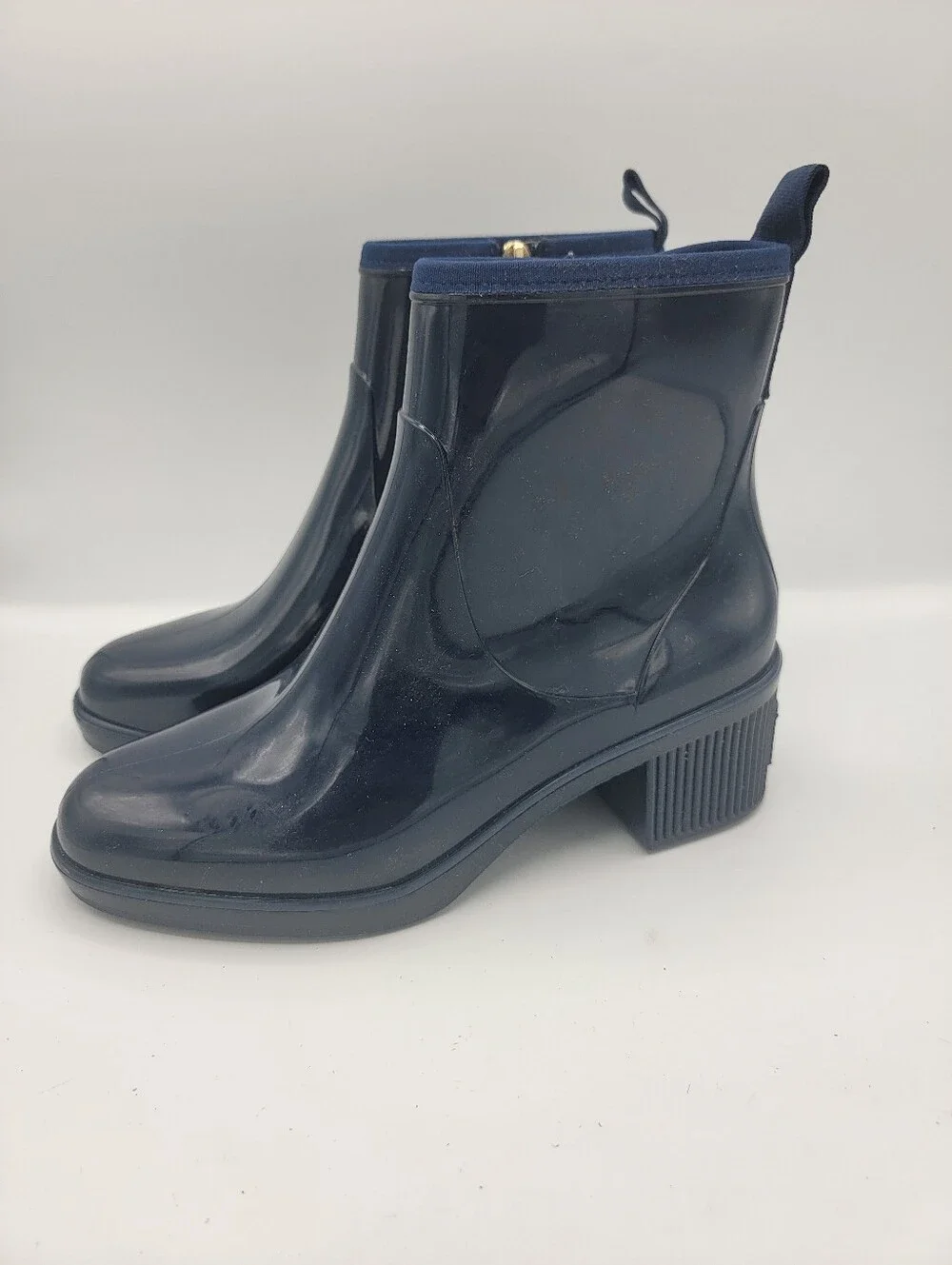kate spade Glossy Navy Patent Ankle Booties